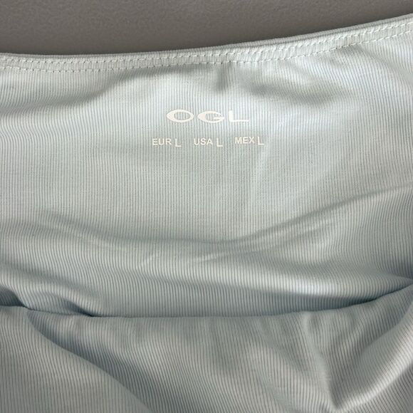 NWT OGL Eco-SkinKiss® Airy Square Neck Side Ruched Brami Tank - Sky Glass Size L - Picture 4 of 10